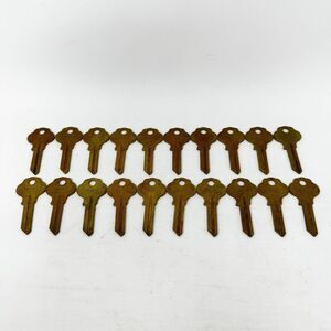 WR-2 Curtis Brass Key Blanks Lot Of 20 Vintage Uncut Eastlake‎